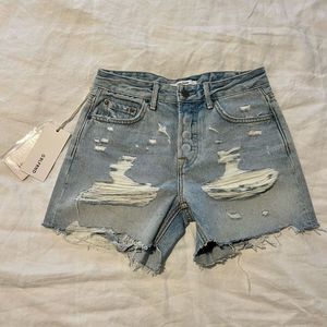 GRLFND DENIM JOURDAN SHORTS SIZE 23 NWT